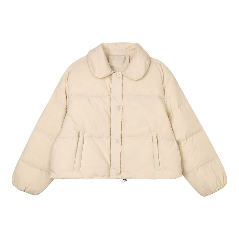 Lapel Down Jacket Ladies Fluffy Meleg Dzseki