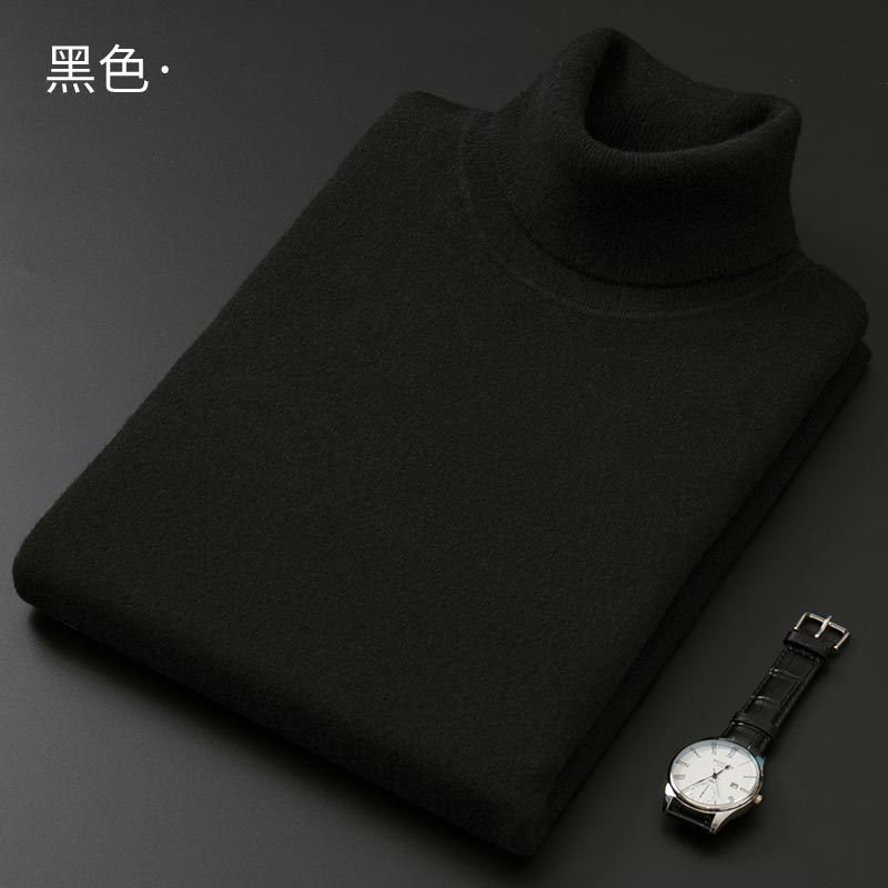 Turtleneck Férfi Pulóver Thick Section Slim Fit