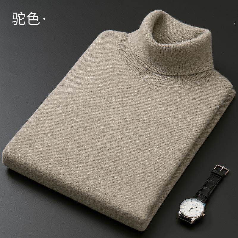 Turtleneck Férfi Pulóver Thick Section Slim Fit