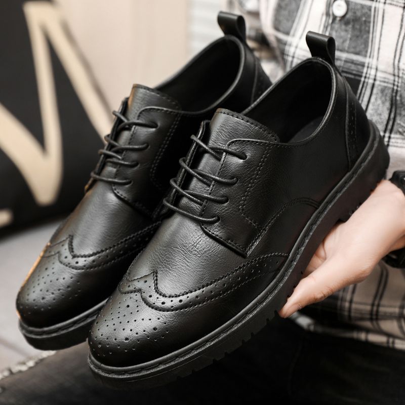 Alkalmi Ruha Cipő Férfi Tavaszi Új Brogue Retro Tornacipő Trend Szerszámos