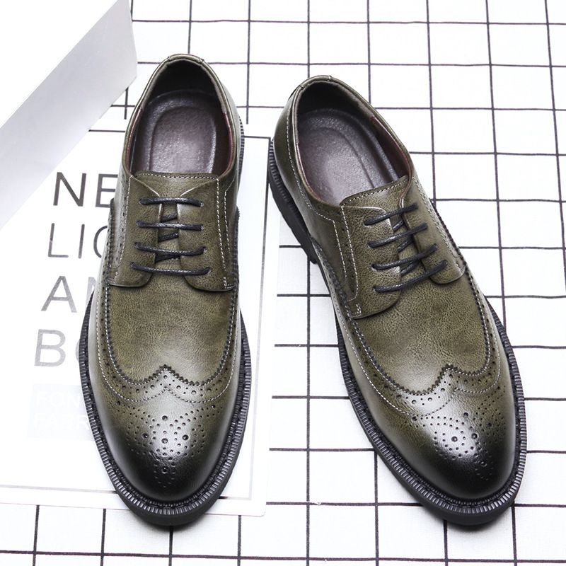 Brogues Faragott Alkalmi Cipők Férfi Retro Formális Üzleti Ruhacipők