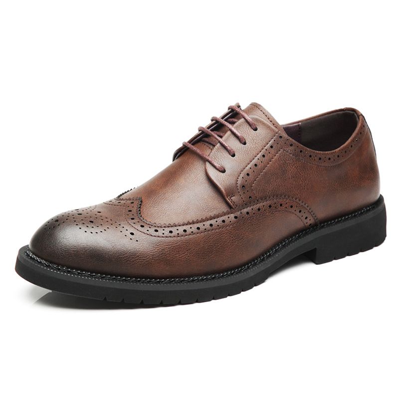 Brogues Faragott Alkalmi Cipők Férfi Retro Formális Üzleti Ruhacipők