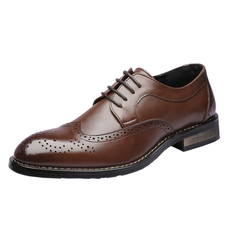 Őszi Nagy Méretű 47 Üzleti Férfi Cipő 45 Brogue Faragott Bőr 48 Retro Trend 46 Formális