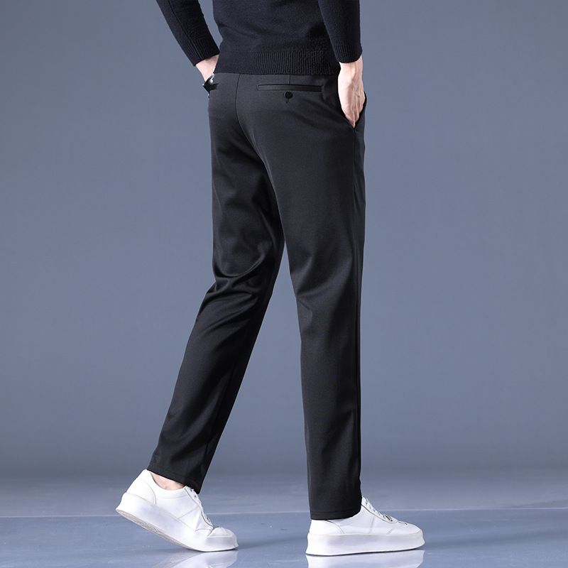 Férfi Stretch Alkalmi Nadrág Slim Fit Straight