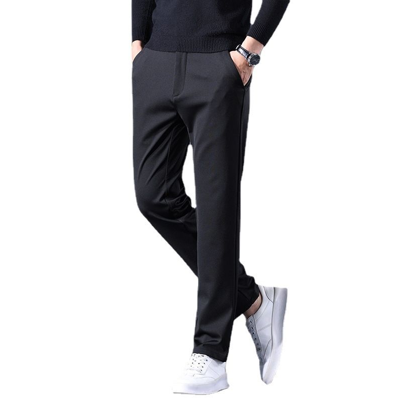 Férfi Stretch Alkalmi Nadrág Slim Fit Straight