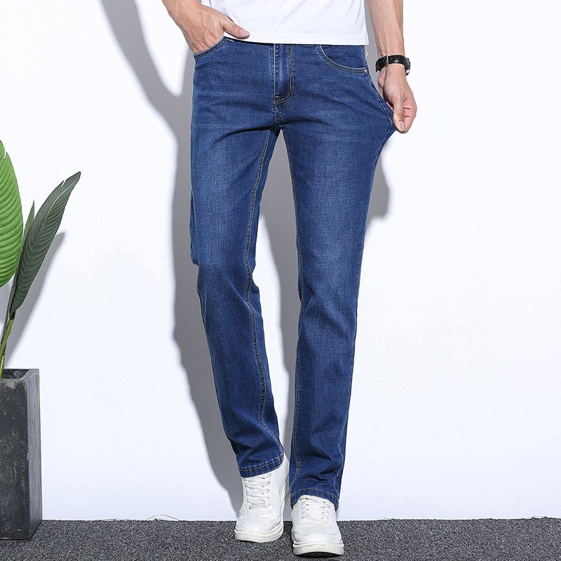 Stretch Farmer Férfi Slim Fit Straight Trendi Alkalmi