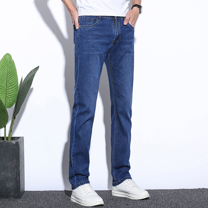 Stretch Farmer Férfi Slim Fit Straight Trendi Alkalmi