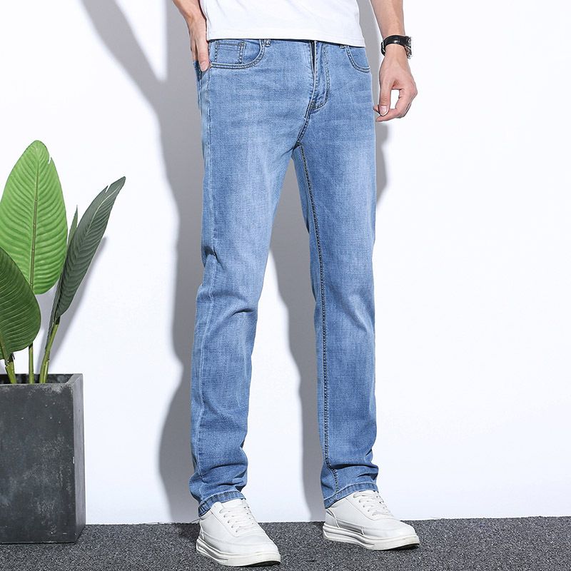 Stretch Farmer Férfi Slim Fit Straight Trendi Alkalmi