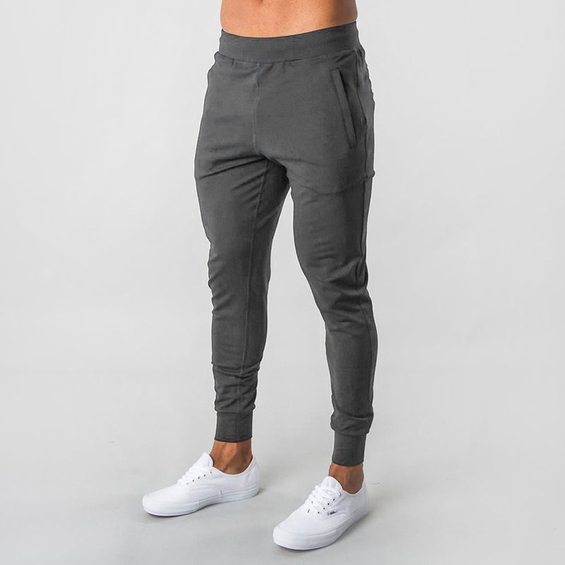 Sweatpants Férfi Nadrág Elasztikus Slim Fit Kis Láb