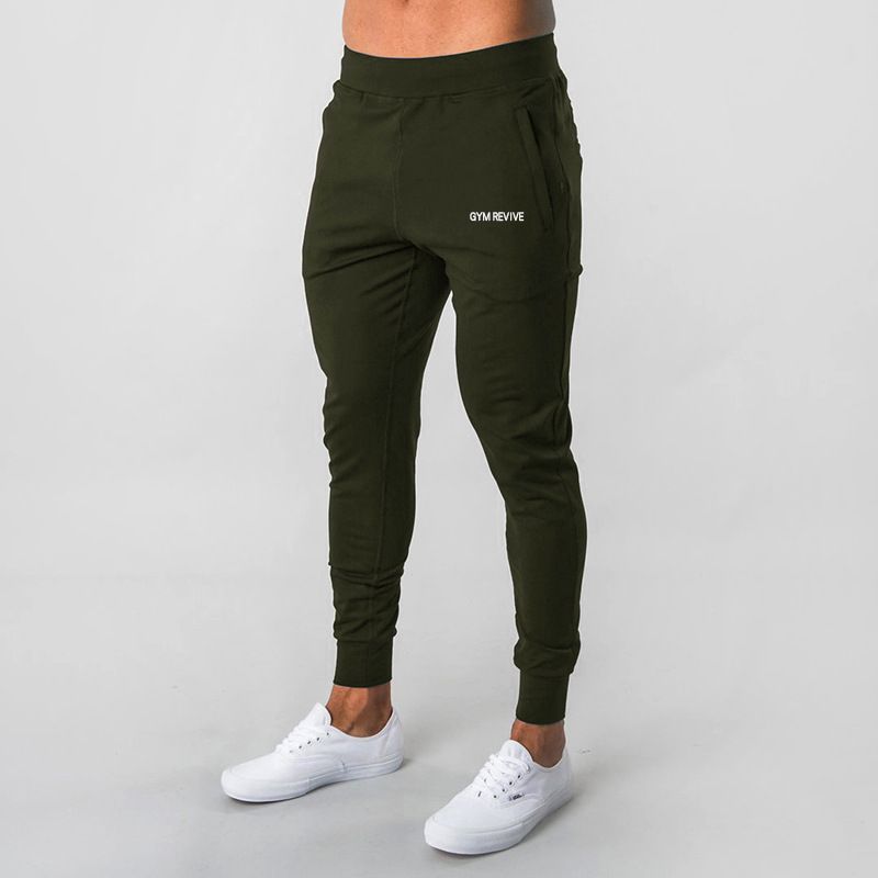 Sweatpants Férfi Nadrág Elasztikus Slim Fit Kis Láb