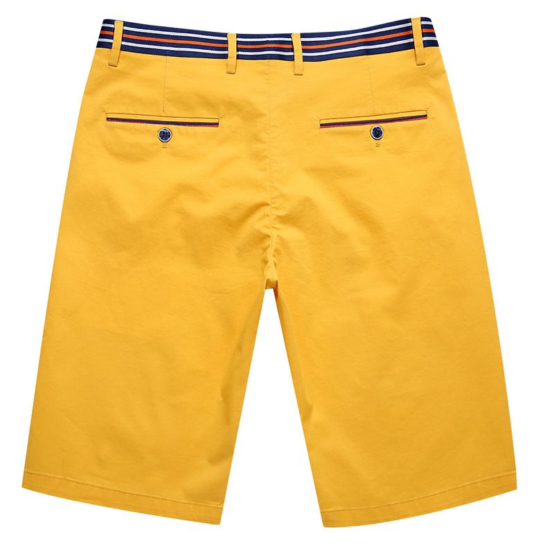 Stretch Cotton Shorts Férfi Five Point Trend Nyári Alkalmi