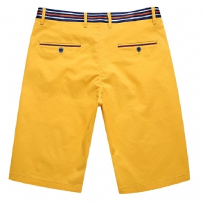 Stretch Cotton Shorts Férfi Five Point Trend Nyári Alkalmi