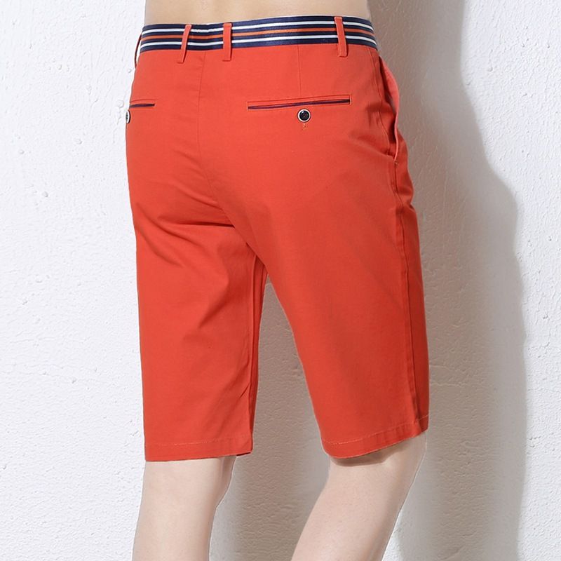 Stretch Cotton Shorts Férfi Five Point Trend Nyári Alkalmi