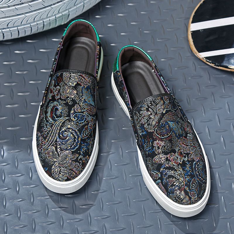 Férfi Cipők 2023 Four Seasons Slip-on Alkalmi Tornacipők Láb Felett Valódi Bőr Doudou