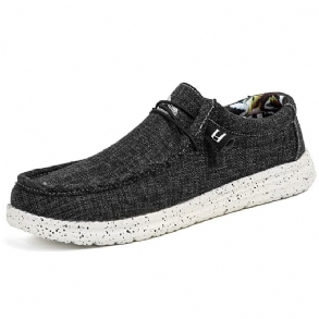 Naplopók Lapos Alkalmi Cipők Férfi Vászon Sneakers Slip-on