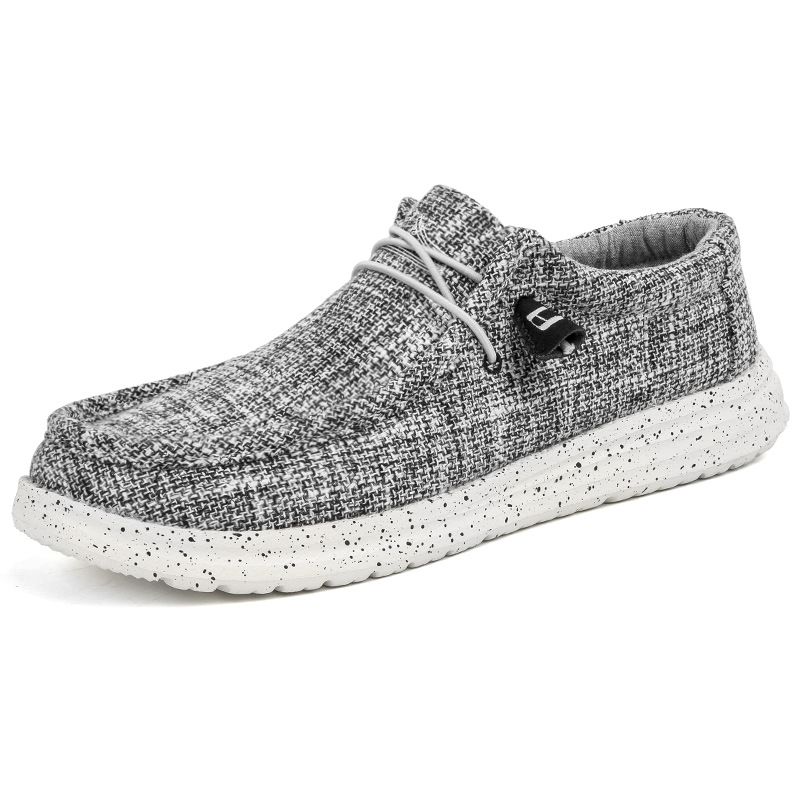 Naplopók Lapos Alkalmi Cipők Férfi Vászon Sneakers Slip-on