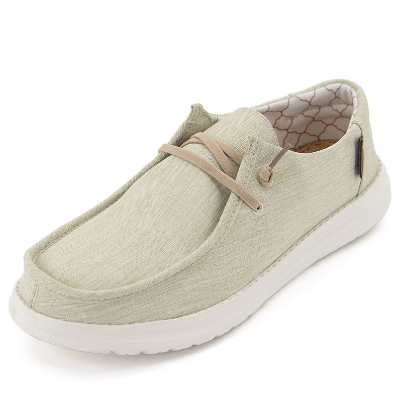 Naplopók Lapos Alkalmi Cipők Férfi Vászon Sneakers Slip-on