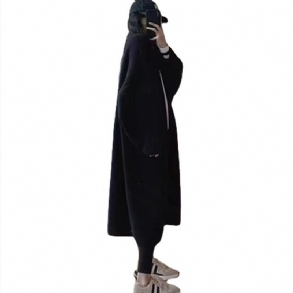 2023-as Női Hosszú Kötött Kardigán Bő Retro Pulóver Kabát