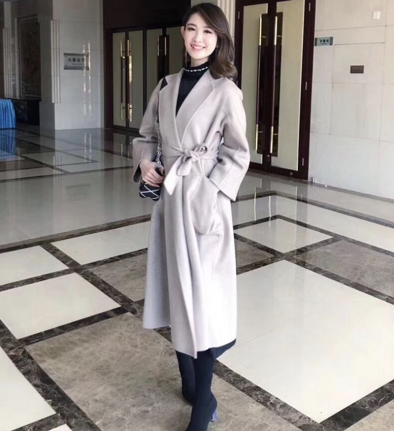 Víz Ripple Wool Coat Ladies Extended