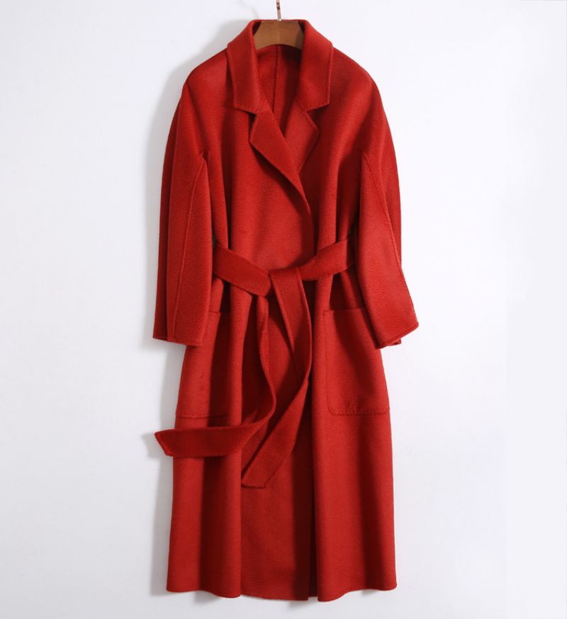 Víz Ripple Wool Coat Ladies Extended