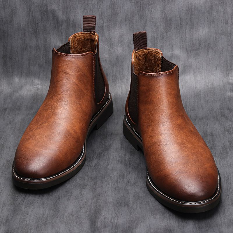 Férfi Chelsea Boots Cipők Színes Stílusos Retro Nagy Méretű Bokacsizmák