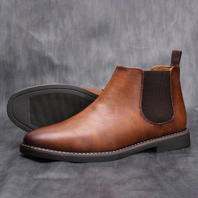 Férfi Chelsea Boots Cipők Színes Stílusos Retro Nagy Méretű Bokacsizmák