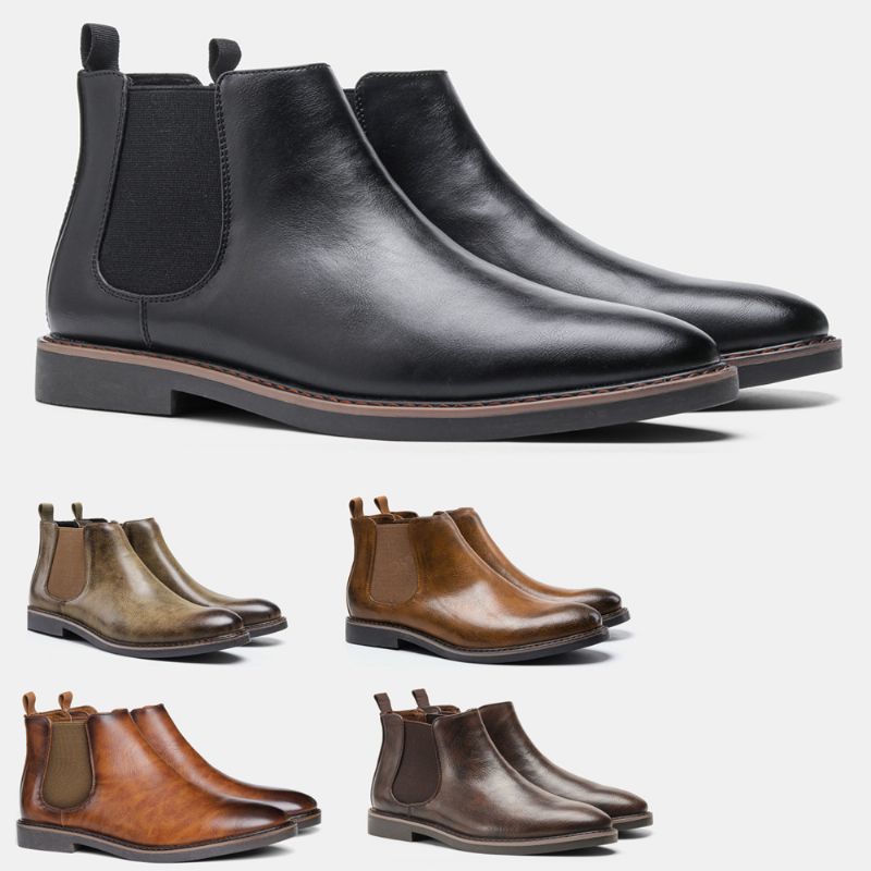 Férfi Chelsea Boots Cipők Színes Stílusos Retro Nagy Méretű Bokacsizmák