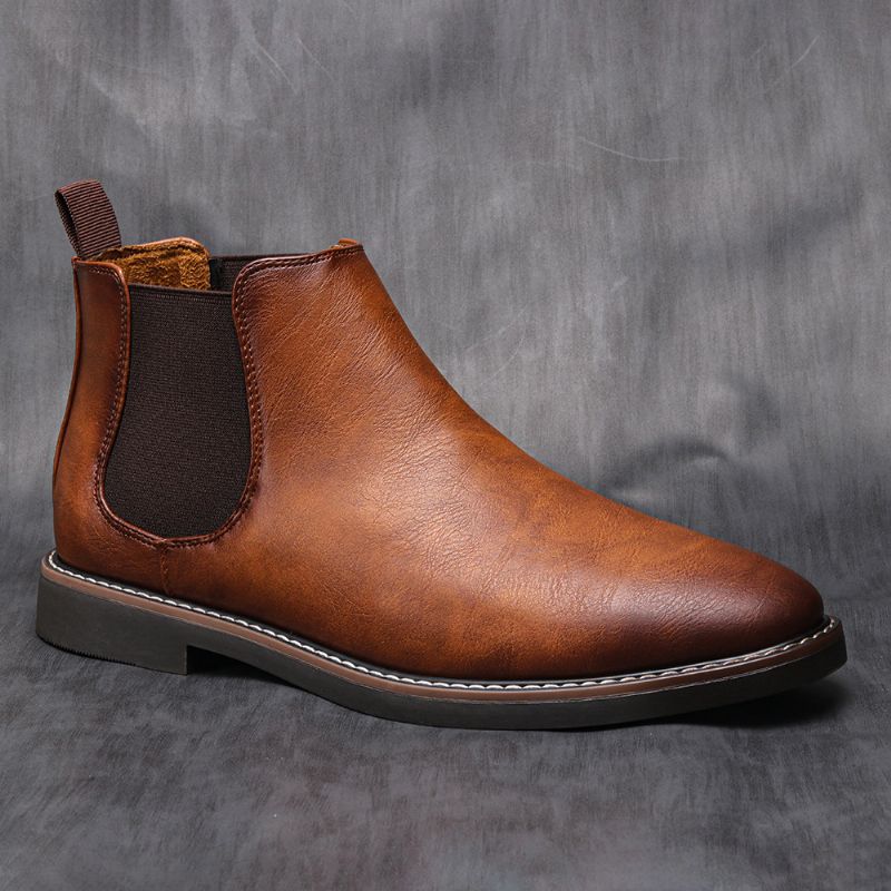 Férfi Chelsea Boots Cipők Színes Stílusos Retro Nagy Méretű Bokacsizmák