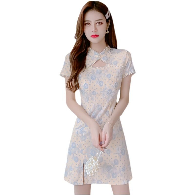 Cheongsam Ruha Női Sifon Virágos