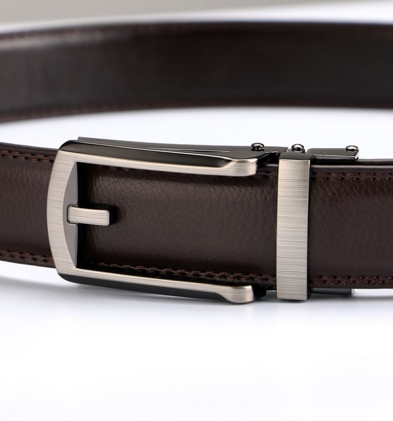 Bőr Műtű Öv Automata Csatos Öv Comfort Click Belt Speciális Férfi Öv