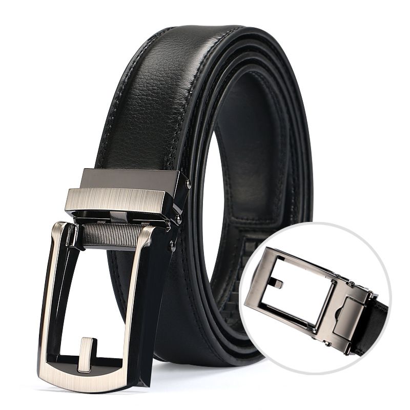 Bőr Műtű Öv Automata Csatos Öv Comfort Click Belt Speciális Férfi Öv