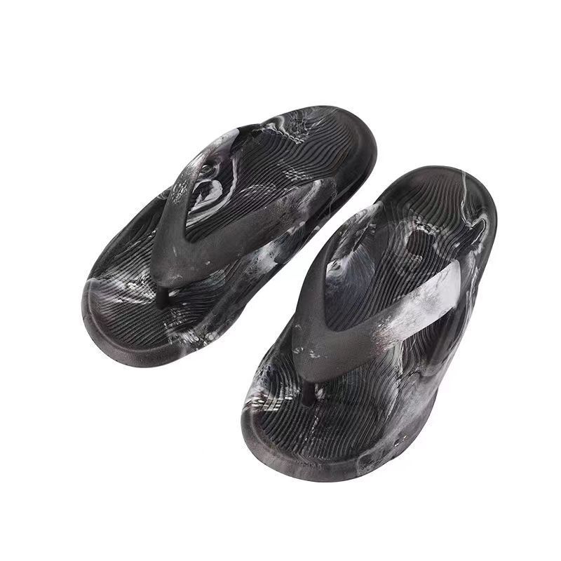 Flip Flops Férfi Nyári Új Streamer Gradiens Vegyes Színű Vastag Alsó Trendi Puha Csúszásmentes Szandál Papucs Cipő